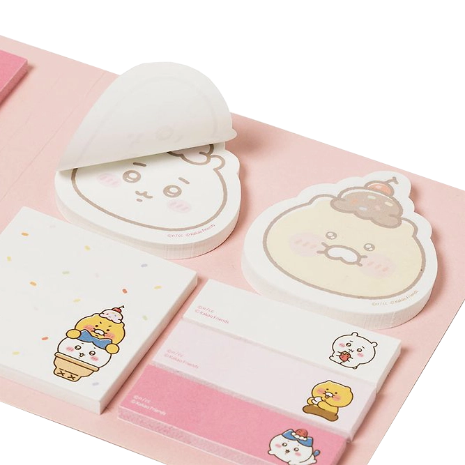 Chiikawa X Kakao Friends Book-Type Sticky Memo Pad