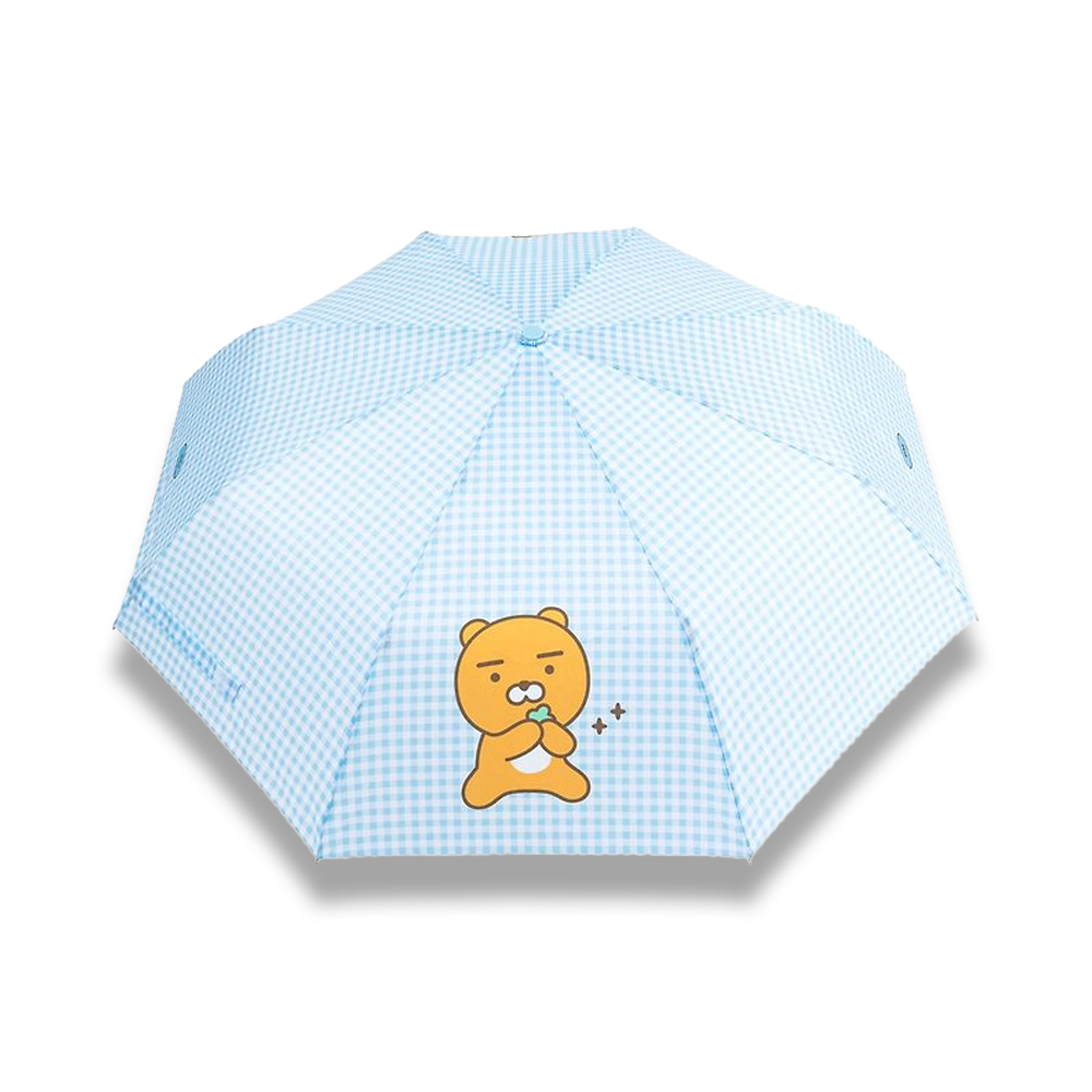 Kakao Friends Checkered Foldable Umbrella