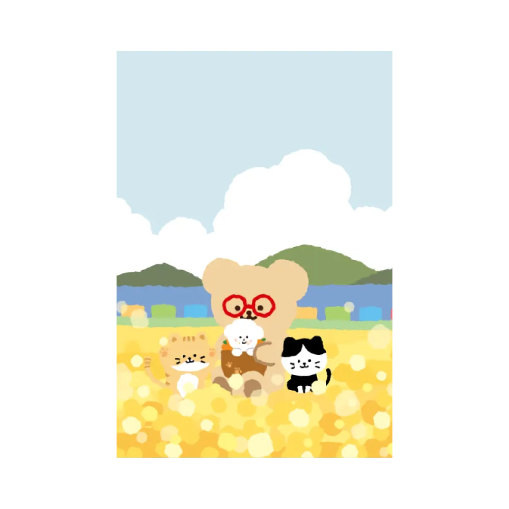 Teteum Friends Love Jeju Postcards