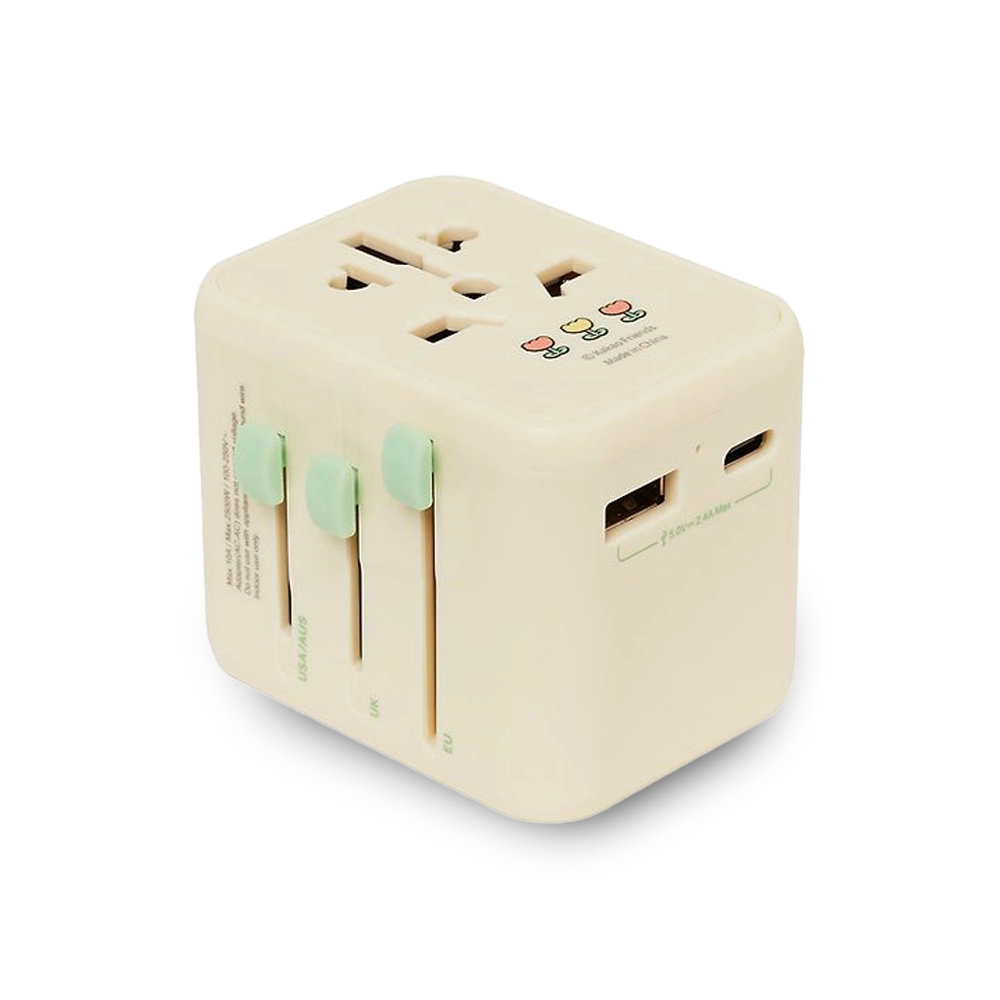 KAKAO FRIENDS [A Day of Fluffy Choonsik] Travel Multi Adapter