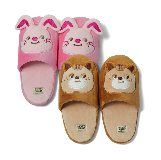 Pokori Friends Plush Room Slippers