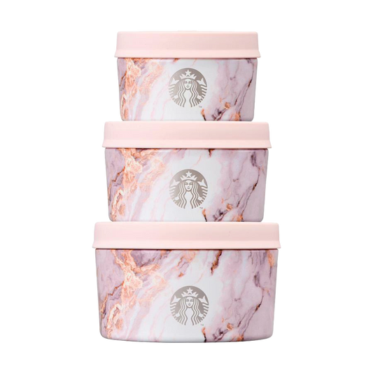 Starbucks Korea SS Swell Marble Food Container 3P