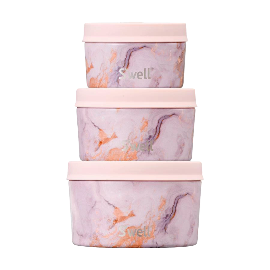 Starbucks Korea SS Swell Marble Food Container 3P