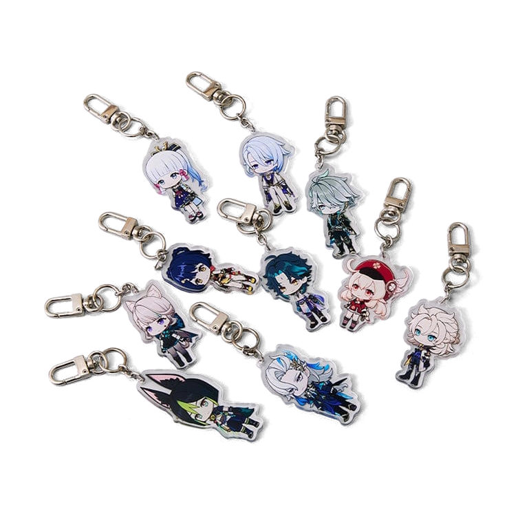 [Genshin Impact × Line Friends] SD Acrylic Keyring