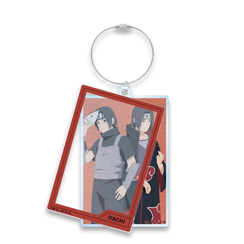 Naruto Twin Wire Big Acrylic Keyring (Past and Present Ver)