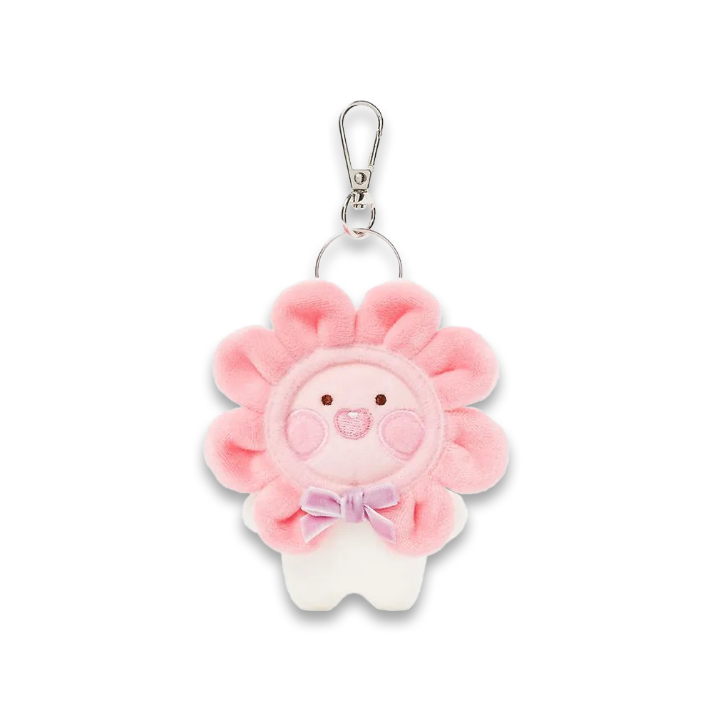 Kakao Friends Flower Blush Plush Doll Keyring