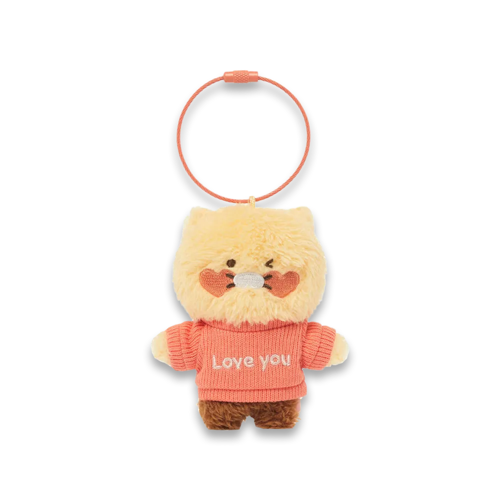 KAKAO FRIENDS LoveLove Boucle Plush Doll Keyring