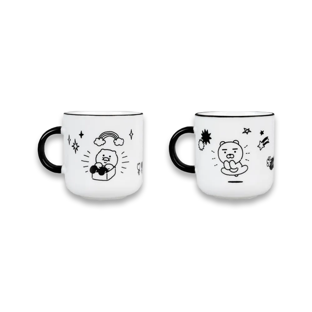 Kakao Friends [Doodle Doodle] Mug Cup Set 2P