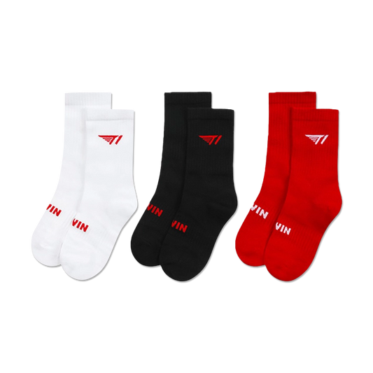 T1 Logo Socks Set