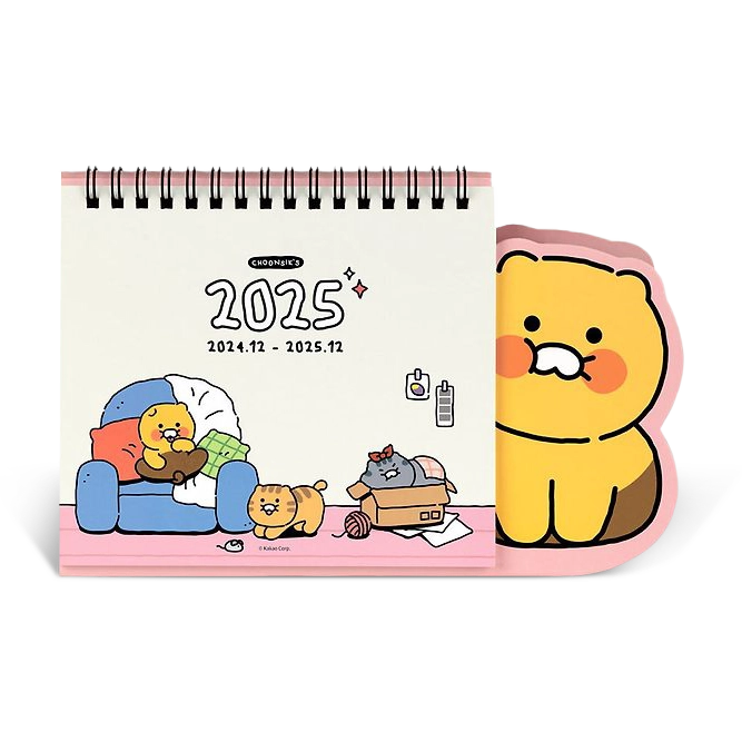 Kakao Friends [Ordinary Choonsik] 2025 Shape Desk Calendar