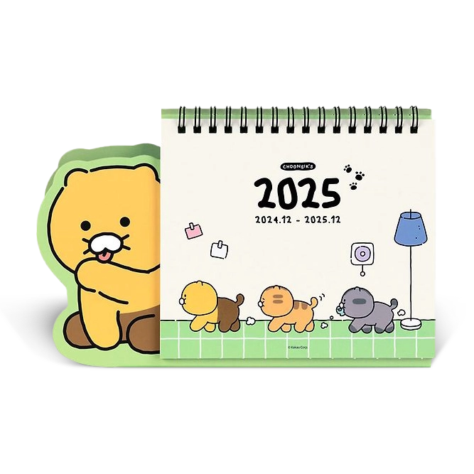 Kakao Friends [Ordinary Choonsik] 2025 Shape Desk Calendar