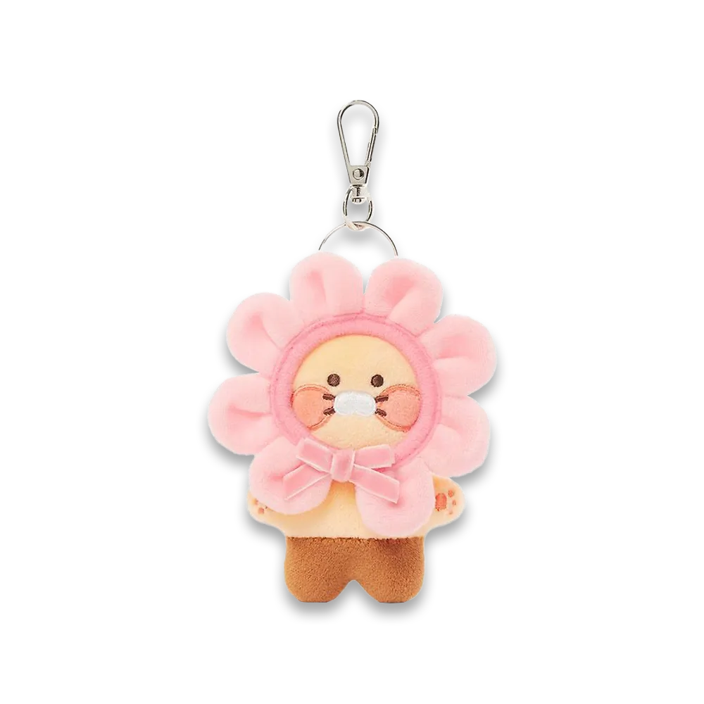 Kakao Friends Flower Blush Plush Doll Keyring