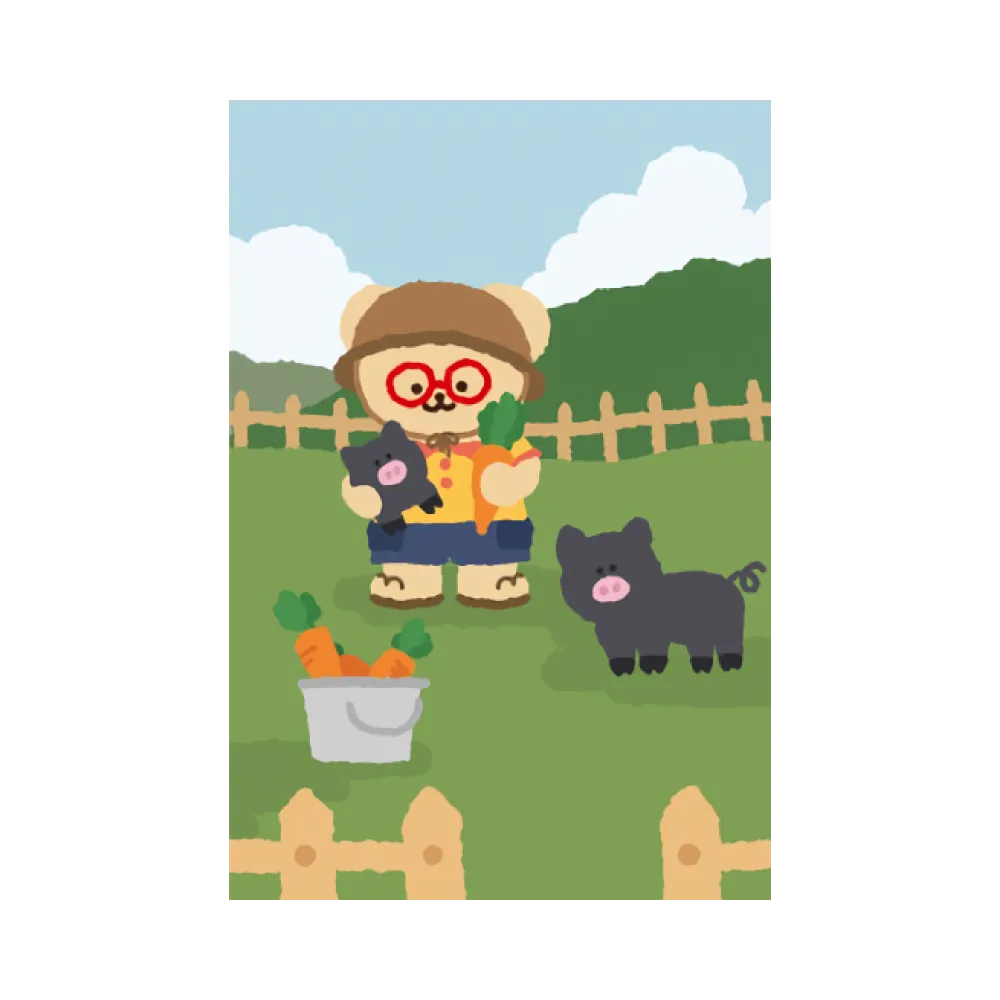 Teteum Friends Love Jeju Postcards