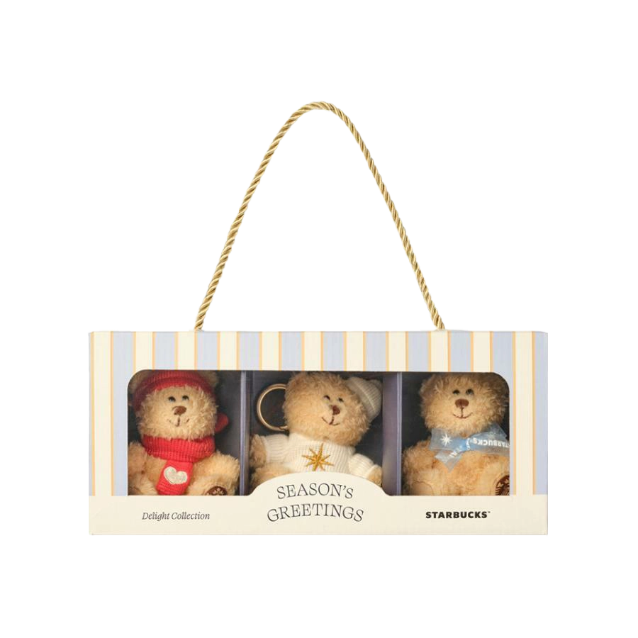 Starbucks Korea [Holiday Delight] Bearista Keychain Set