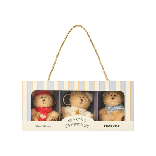 Starbucks Korea [Holiday Delight] Bearista Keychain Set