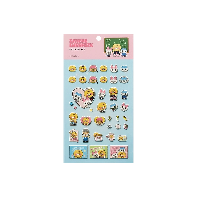 Kakao Friends [Savage Choonsik] Epoxy Sticker