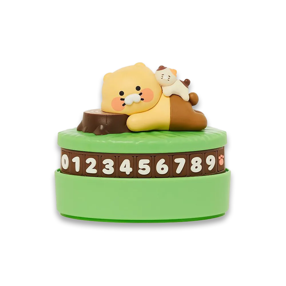 Kakao Friends [Baby Cat] Car Security Phone Number Plate