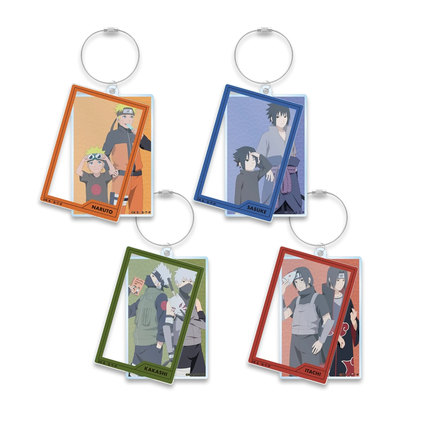 Naruto Twin Wire Big Acrylic Keyring (Past and Present Ver)